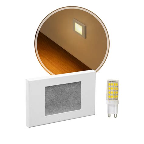 Balizador Embutir Caixa 4x2 Branco LED G9 5W Bivolt Branco Quente