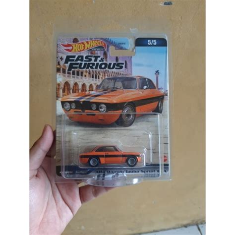 Hot Wheels Alfa Romeo Giulia Sprint GTA Fast Furious Mix C Premium Shopee Singapore