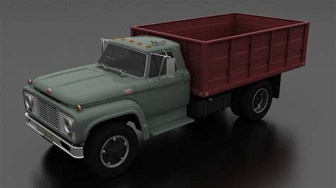 Ford F Series F 800 Grain Truck 1964 3d Model By Driverua