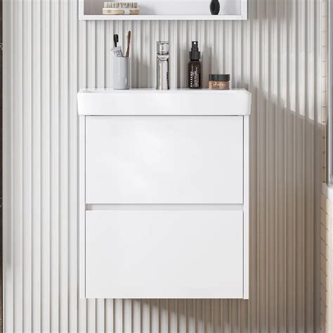 Тумба для комплекта Акватон Сканди 55 белый глянец, белый матовый ...