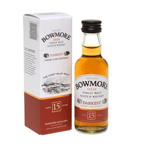 Bowmore Darkest Yr Old Whisky Miniature