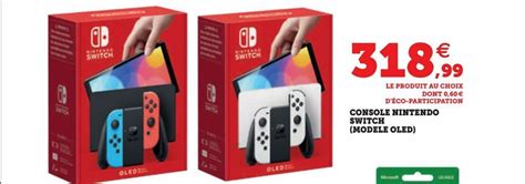 Promo Console Nintendo Switch Modele Oled Chez Hyper U