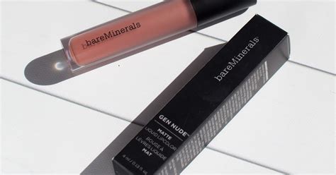 BareMinerals Gen Nude Matte Liquid Lipcolor In Bo Swatch And Review Portrait Of Mai