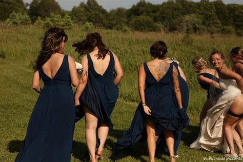 Bride And Bridesmaids Flashing Their Asses Public Nude Pictures