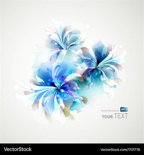 Abstract flowers Royalty Free Vector Image - VectorStock