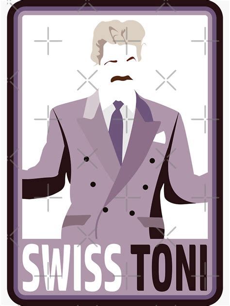 "Swiss Toni" Sticker for Sale by Engicians | Redbubble