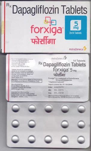 Forxiga Tablet Dapagliflozin AstraZeneca Type 2 Diabetes Packaging