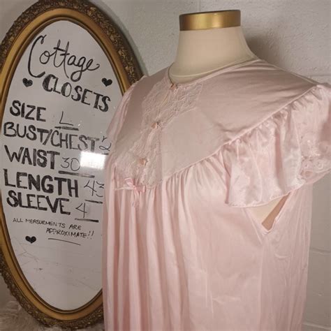Vintage Intimates Sleepwear S Vtg Nancy King Lingerie Nightgown L Poshmark