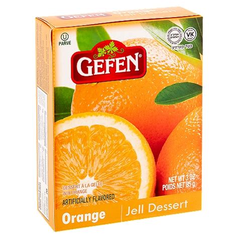 Gefen Orange Jell Dessert 3 Oz