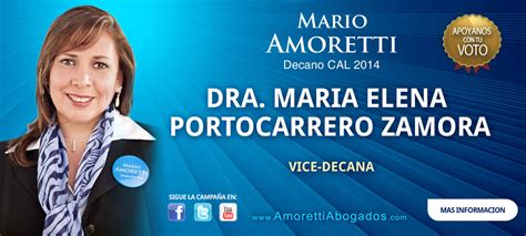 Dra Maria Elena Portocarrero Zamora Mario Amoretti