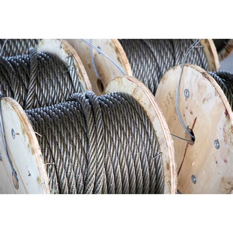 Ungalvanized Steel Wire Rope 6X36sw FC Iwrc With Yellow Grease For