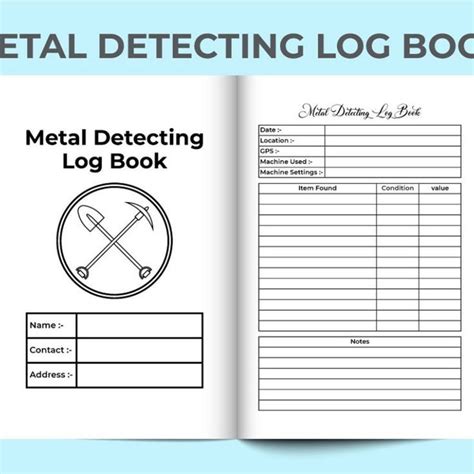 Metal Detector Log Book For Metal Detecting Enthusiasts