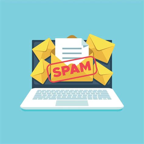 Full Email Inbox Of Spam Spammer Letters In Mailbox On Computer Screen