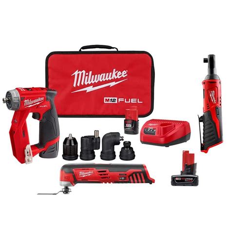 Milwaukee M12 Fuel 12v Li Ion 4 In 1 Installation 3 8 In Drill Driver