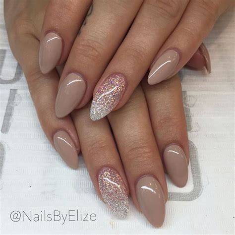 As Melhores Ideias De Almond Gel Nails No Pinterest Unhas Am Ndoa E Unhas Nude
