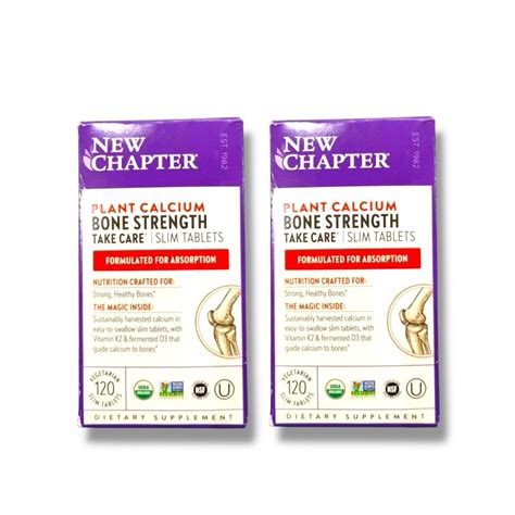 2PK New Chapter, Bone Strength Take Care, 120 Vegetarian Slim Tablets