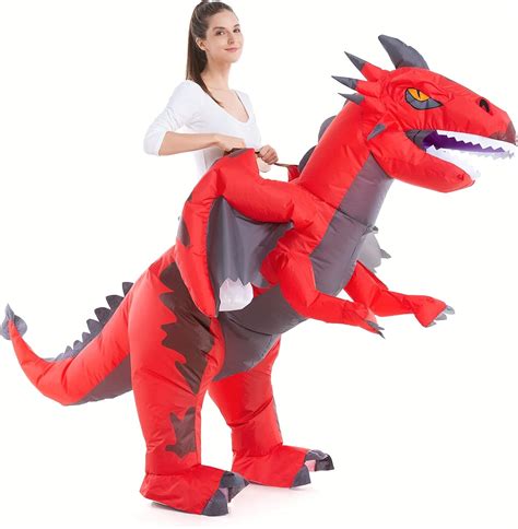 Buy HSCTEK Inflatable Ride on Adult Dragon Costume Online at Lowest