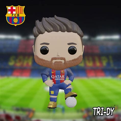 Файл STL Funko Pop Messi Barcelona Futbol Football・3D модель для печати ...