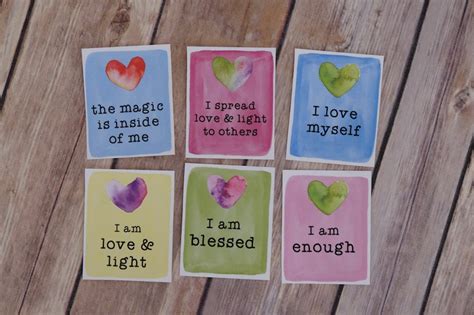 Self Care Kit Affirmation Cards Self Love Cards Positive Etsy