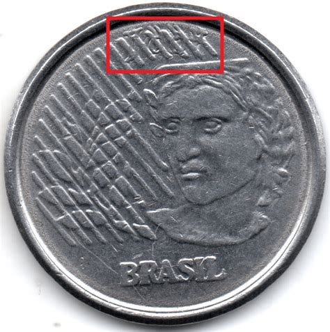 Numis Market 1994 1 Centavo ERRO Cunho Marcado Moeda Brasil