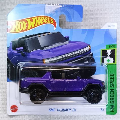Hot Wheels Gmc Hummer Ev Purple Collectible Model Car Miniature Gift