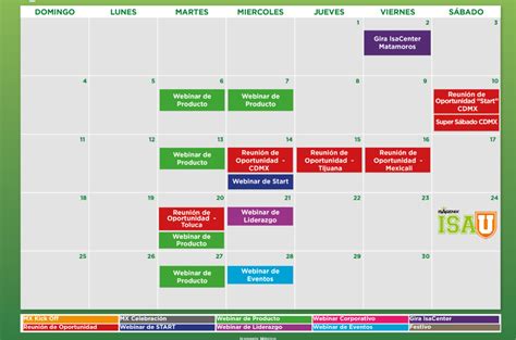 Ejemplo De Calendario D Eventos Facultad De Ciencias Exactas Y Tecnología