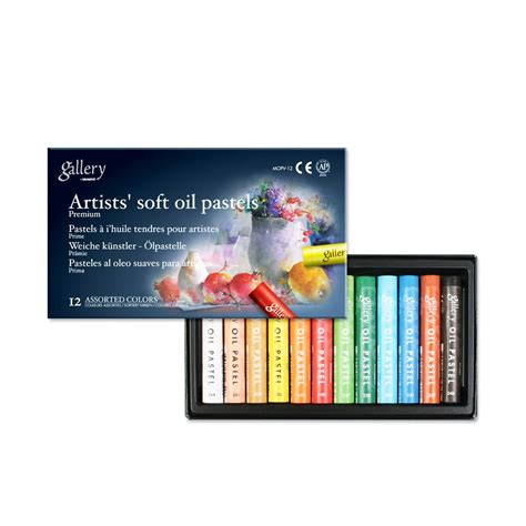 Korikart Mungyo Gallery Soft Oil Pastels Set Of 12 Assorted Colors