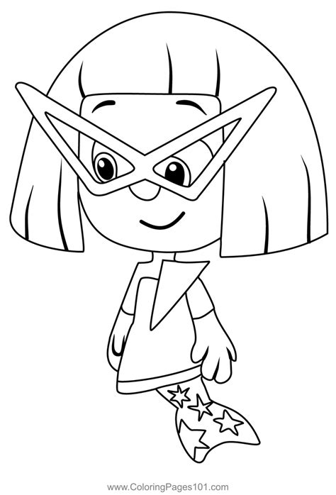 Stylee From Bubble Guppies Coloring Page For Kids Free Bubble Guppies