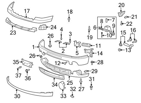 Gmc Sierra 2500 Hd Bumper Face Bar Mount Front Chevrolet 3