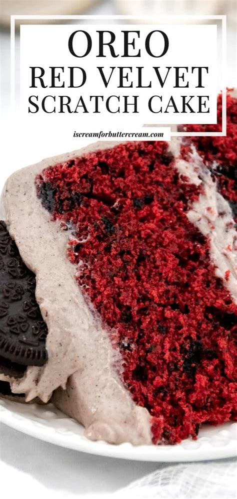 Red Velvet Oreo Cake With Oreo Cream Cheese Buttercream I Scream For