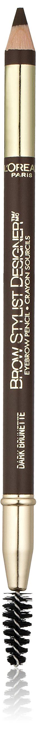 L Or Al Paris Brow Stylist Designer Brow Pencil Dark Brunette 0 045 Oz Define And Enhance