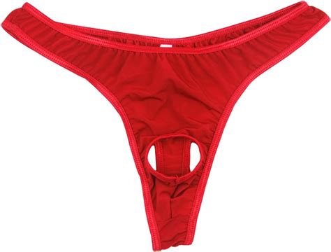 Amazon Himealavo G Strings Silk Panties Back Lingerie Gay Underwear Sexy Jockstraps Pink