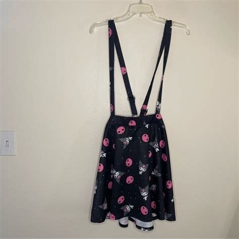 Hot Topic Skirts Hot Topic Kuromi Skull Suspender Skirt Anime Poshmark