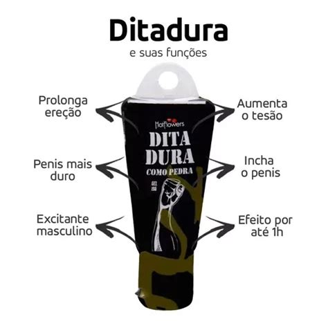 Gel Excitante Masculino Dita Dura Como Pedra Hot Flowers G Shopee Brasil