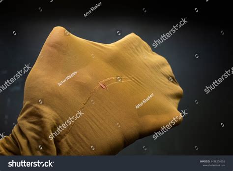 Hand Into Pantyhose Nude Color Tights Stock Photo Shutterstock