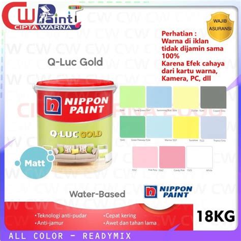 Jual Nippon Q Luc Cat Tembok Interior Qluc Nippon Paint Ready Mix Kg