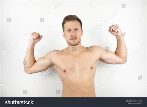 Image Handsome Strong Man Naked Torso Stock Photo 1468249088 Shutterstock