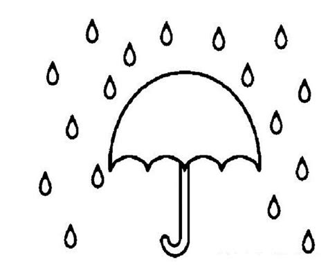 Raindrops Coloring Pages Clipart Best