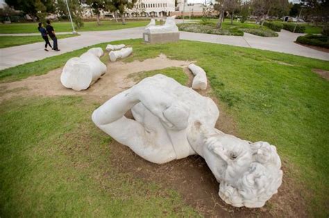 Fallen David A Marble Miracle Rests At Cal State Fullerton Orange