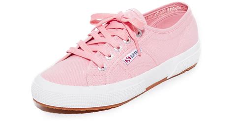 Superga Canvas 2750 Cotu Classic Sneakers In Light Pink Pink Lyst Uk