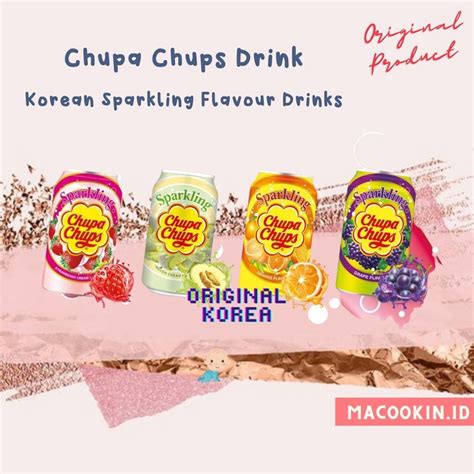 Jual Chupa Chups Sparkling Drinks Original Korea 345ml Minuman soda ...