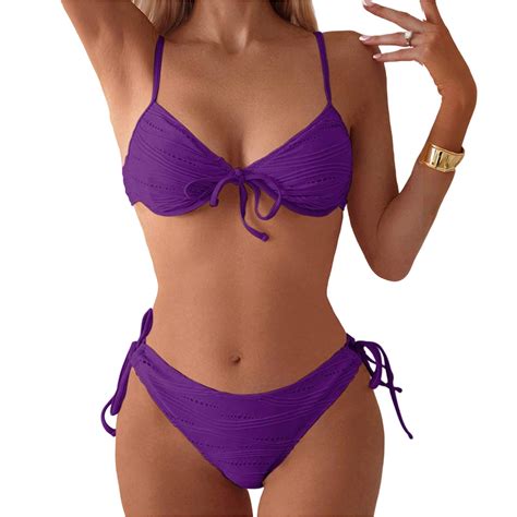 Women High Cut Bikini Sets String Sexy Swimsuit Two Piece Underwire