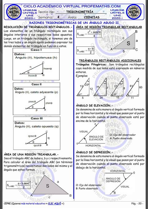 PDF TRIGONOMETRÍA 4 CIENCIAS RAZONES TRIGONOMÉTRICAS DE DOKUMEN TIPS