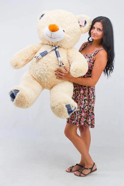 Плюшевый мишка Барни 140см кремовый – фото, отзывы, характеристики в ...