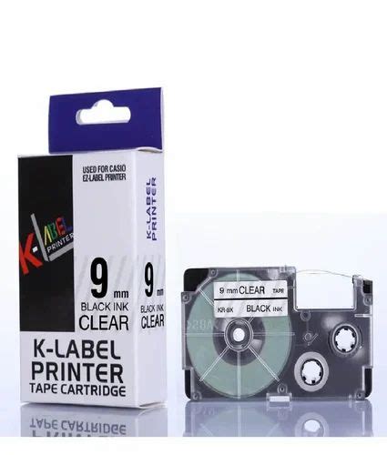 Casio Ez Label Printer Tape Cartridge 9mm Black On White At Rs 510