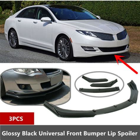 Add On Universal Fit For Lincoln Mkz Front Bumper Lip Spoiler