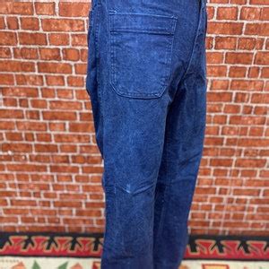 US Navy Men S Denim Type Ii Dungarees Stencil High Rise Etsy