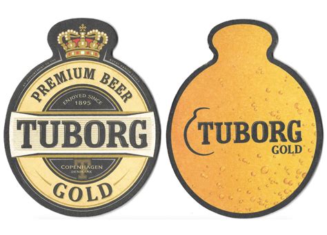 Бирдекель фигурный "TUBORG GOLD PREMIUM BEER"