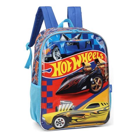Mochila Costas Infantil G Menino Hot Wheels Carro Pista Shopee Brasil