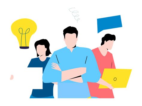 Best Premium Team Doing Brainstorming Illustration Download In Png